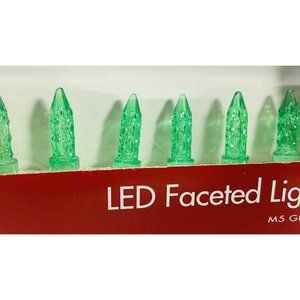 Home Accents Christmas Holiday 50 Green M5 LED Light String Faceted Crystal 2006